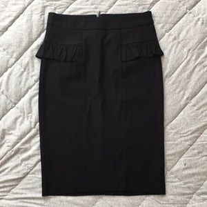 NEW w/o tags black midi skirt